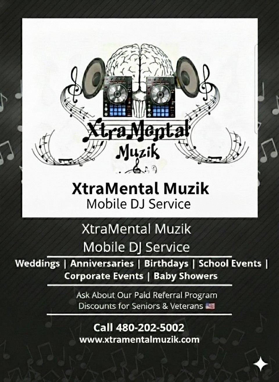 XtraMental Muzik flyer