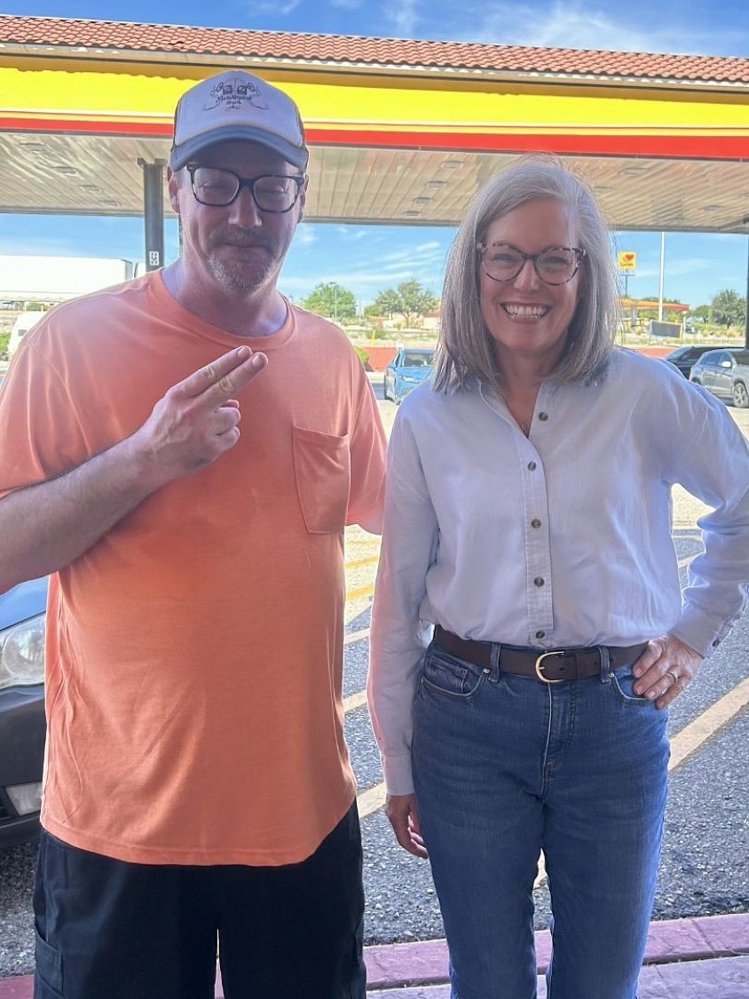 Loves Travel Stop in Benson, AZ with Arizona Governor Katie Hobbs